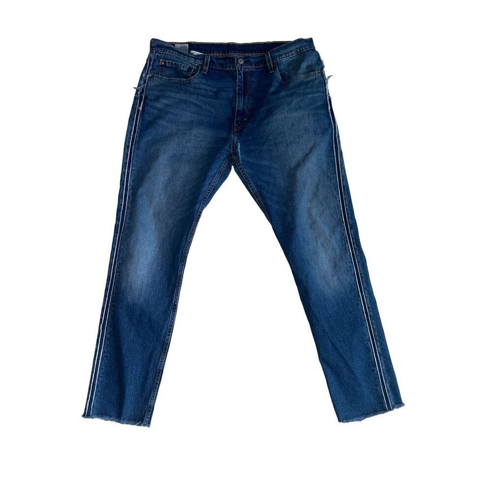 Levis 512 38x30 mens jeans frayed side detail frayed hem flawed*